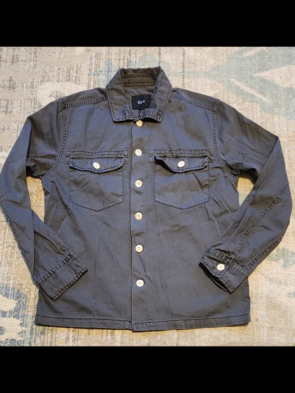 Rails Kerouac Shirt Jacket. Charcoal. Size S.